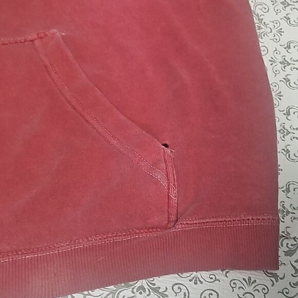 Vintage Y2K WWF Panda Bear Animal Logo 100% Cotton Red Hoodie Med - Picture 5 of 9